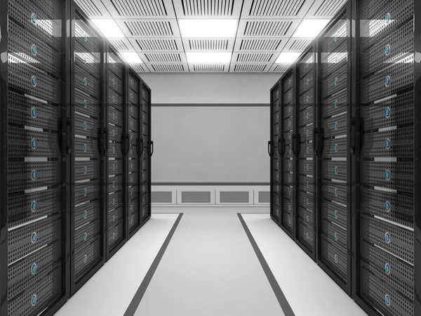 Großer Serverraum — Stockfoto