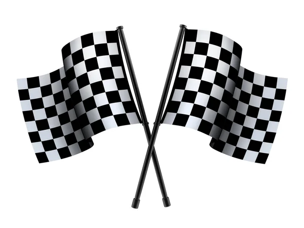 Checked sport flag — Stock Photo, Image