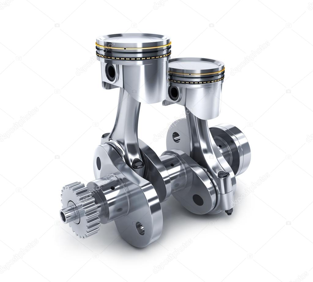 Crankshaft and pistons Stock Photo by ©Vladru 106959580