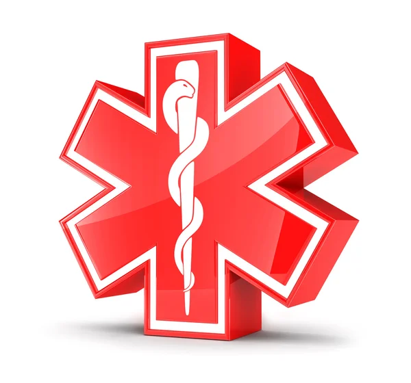 Red star of life — Stock Photo, Image