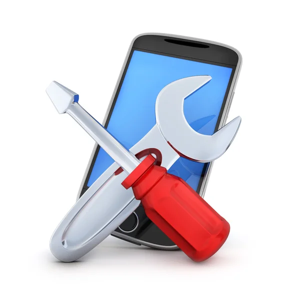 Telefon reparation symbol — Stockfoto