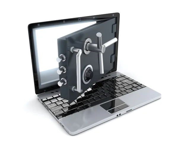 Abstract Laptop secure — Stock Photo, Image