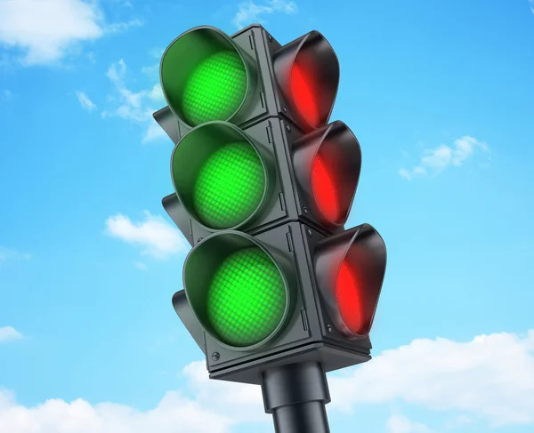 Abstraktes Ampelgrün — Stockfoto