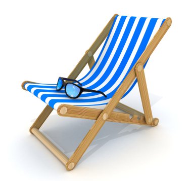 beach bed blue only clipart
