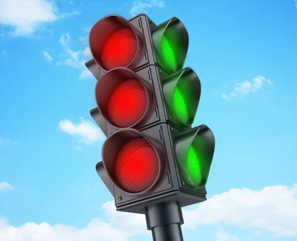 Abstraktes Ampelrot — Stockfoto