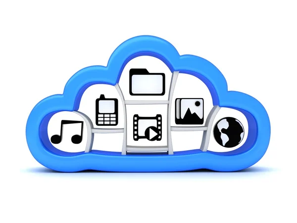 Internet cloud, simbolo — Foto Stock