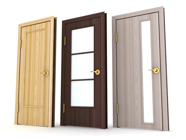 Três portas — Fotografia de Stock