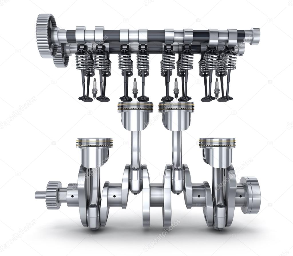Crankshaft and camshaft — Stock Photo © Vladru #76136537