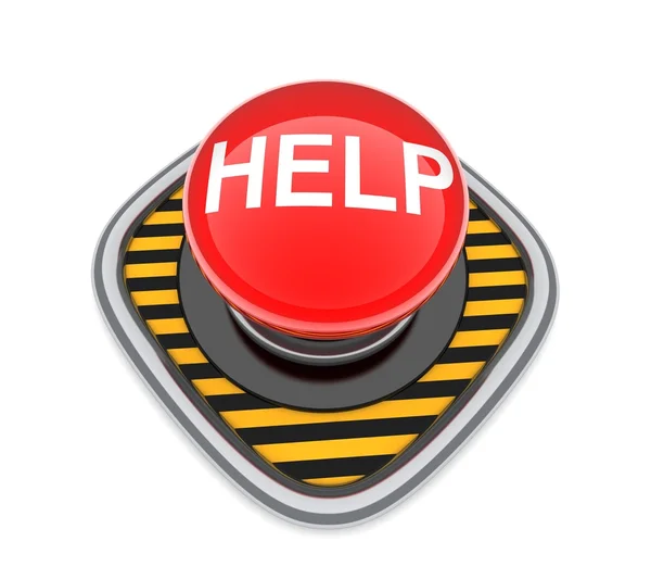 Ajuda botão vermelho — Fotografia de Stock