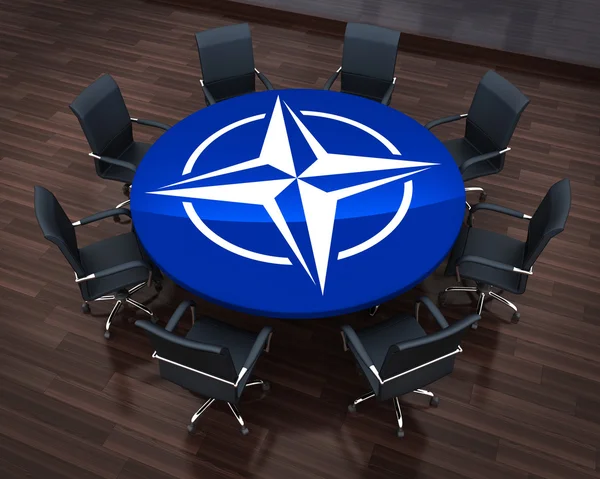 Circle table NATO — Stockfoto