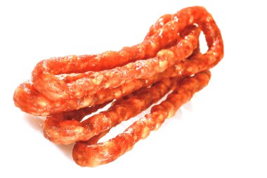Thin dry sausage.  clipart