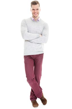 kendinden bu kadar emin! -tam uzunlukta bir sportif genç m portresi