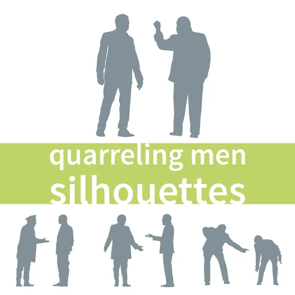 Quarreling men Vector Graphics