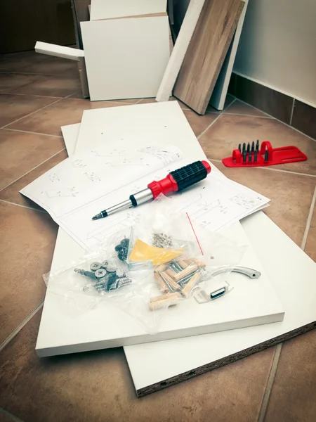 DIY tools and furniture — Stock Image DIY tools and furniture Royalty Free Stock Photos