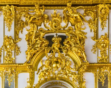 Catharine sarayında altın iç Ayrıntılar closeup görünümü