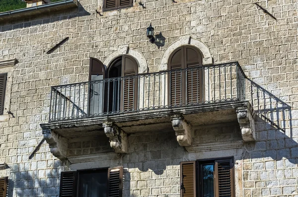 View on balcony in old private building