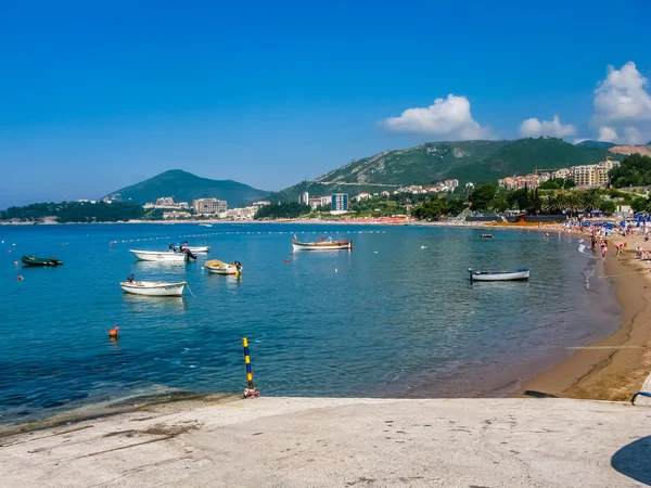 Uitzicht op zee in montenegro — Stockfoto