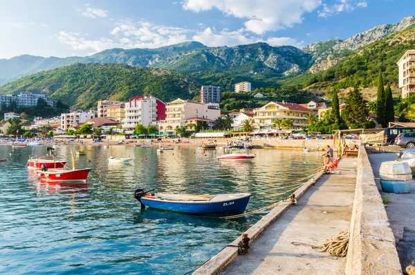 Vista da paisagem sobre aterro no Montenegro — Fotografia de Stock