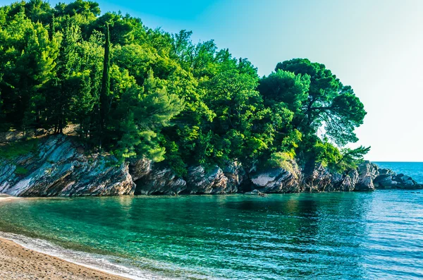 Deniz ve Karadağ'ın Dağ Manzaralı — Stok fotoğraf