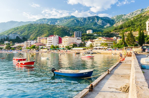 Vista da paisagem sobre aterro no Montenegro — Fotografia de Stock