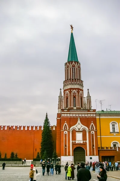 Вид на Кремлевский замок в Москве — стоковое фото