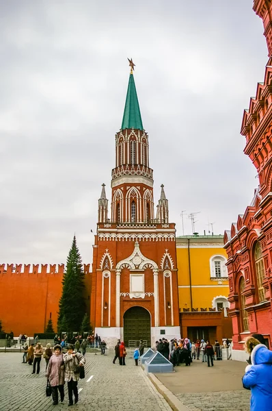 Moskova 'daki Kremlin Kalesi' nde Görünüm — Stok fotoğraf