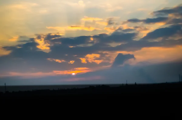 Zachód słońca w Czechach — Zdjęcie stockowe