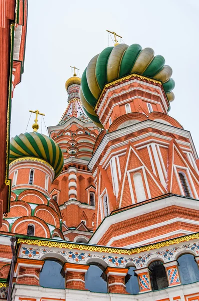 St Basil Cathedral på vintern i Moskva, Ryssland — Stockfoto