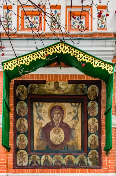 Fechar de St. Catedral de Basílio no inverno em Moscou, Rússia — Fotografia de Stock