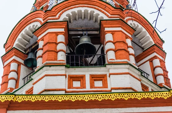 Close-up van St. basilicum kathedraal op winter in Moskou, Rusland — Stockfoto