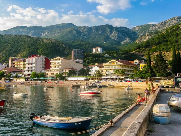 Vista da paisagem sobre aterro no Montenegro — Fotografia de Stock