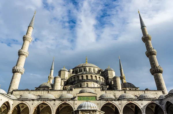 Pohled na Modrá mešita v Istanbulu — Stock fotografie