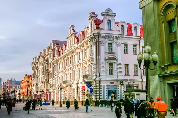 Улица Арбат в Москве, Россия — стоковое фото