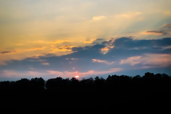 Zachód słońca w Czechach — Zdjęcie stockowe