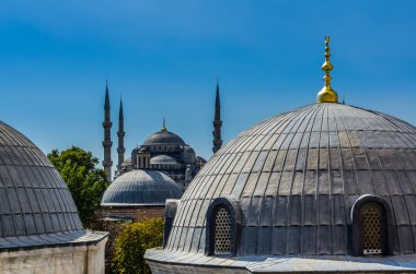 Aya Sofya Tapınağı Istanbul'da Üstten Görünüm