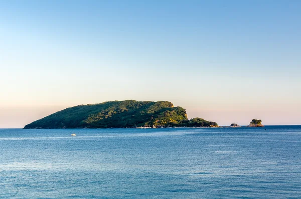 Sveti Nikola Adası gün batımı görünümü — Stok fotoğraf