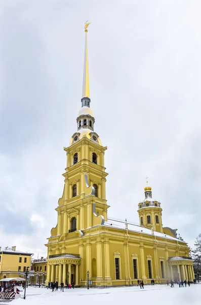 Visa på Peter och Paul Cathedral på vintern — Stockfoto