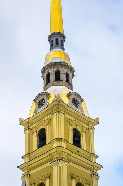 Visa på Peter och Paul Cathedral på vintern — Stockfoto