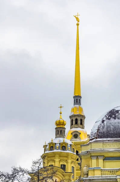Вид на Петропавловский собор зимой — стоковое фото