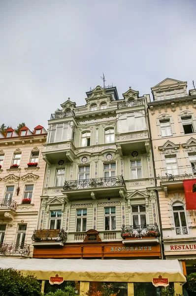 View on hotels in Karlovy Vary, Czech Republic — Stock Photo, Image