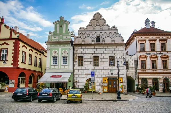 Piazza centrale della città vecchia panorama a Tabor, Repubblica Ceca — Foto Stock