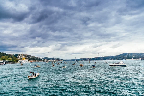 Paysage urbain d'Istanbul et panorama du Bosphore — Photo