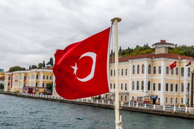 Türkiye'nin bayrak boğaz arka plan üzerinde