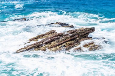 Denizde fırtına dalgası