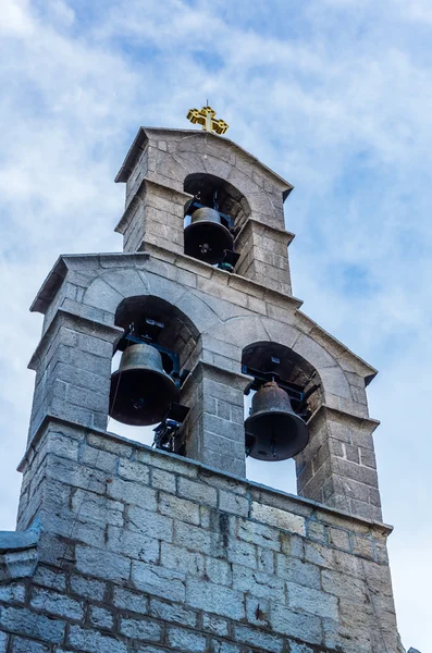 Closeup view on bell tower — Stock Photo, Image