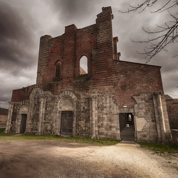 San Galgano v Toskánsku, Itálie Stock Fotografie