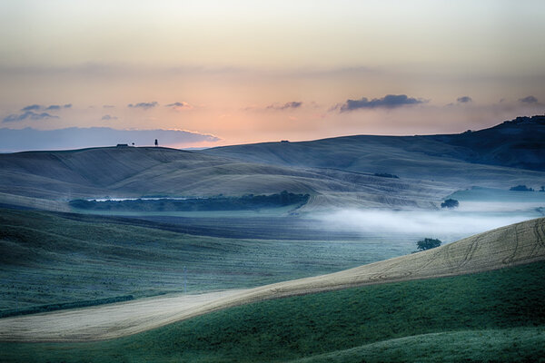 Sunrise over the Crete Senesi