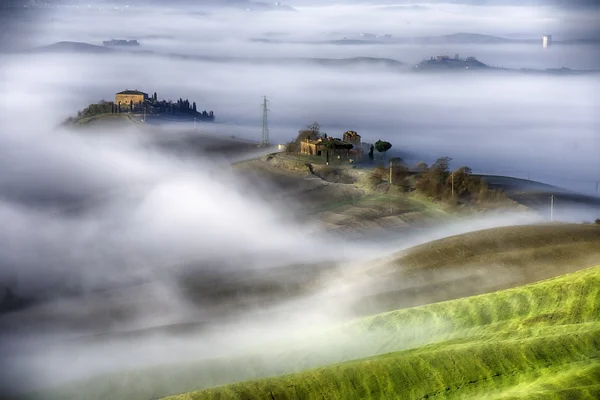 Mattina nebbiosa — Foto Stock