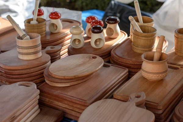 Utensili da cucina in legno — Foto Stock