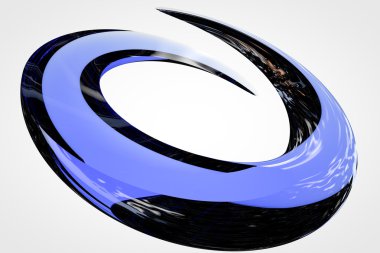 Parçalanma halkalar şeklinde soyut logosu